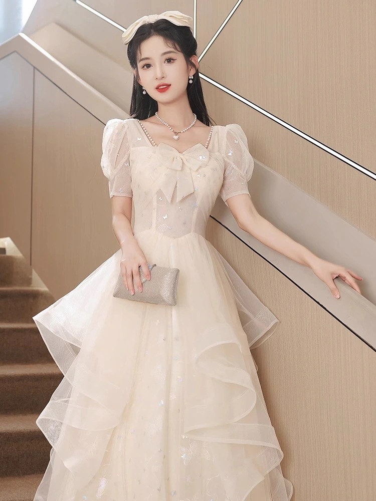 若々しいキュートなイブニングドレスス パーティードレス パーティドレス ドレス ロングドレ パーティードレス 結婚式 二次会 ス159