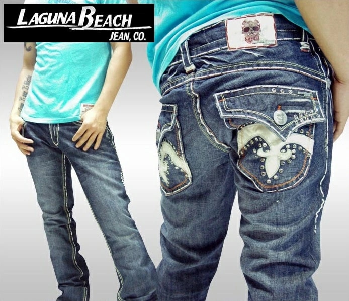 ラグナビーチ メンズ デニム ブーツカット LAGUNA BEACH Crystal Cove SWAROVSKI スワロフスキー ジーンズ パンツ インポート LA セレブ ファッション ブランド