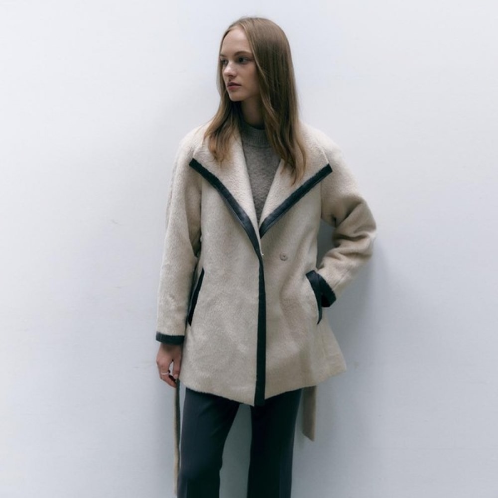 (エスソレジア) S ソレシアレザートリムコート SOOCZWC010