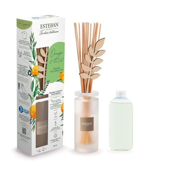 インテリアガーデン ナチュール オレンジ&グリーンティー ラタンブーケディフューザー 52541