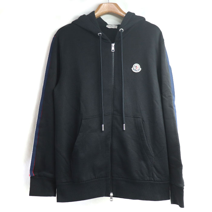 MONCLER モンクレール ZIP UP CARDIGAN パーカー ブラック H10918G00037 M メンズ 中古