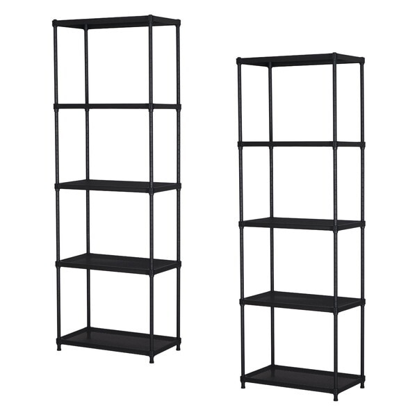 エイ・アイ・エス エキスパンドラック5段×2個セット EPR-6018BK×2pcs ブラック メーカー直送