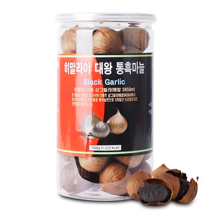 120日間熟成/発酵させた天然発酵食品！ヒマラヤ大粒黒にんにく500g