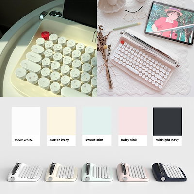 【︎様専用】新品未使用️actto iPad キーボード Bluetooth actto Bluetooth レトロ iPad キーボード中国語＆英語