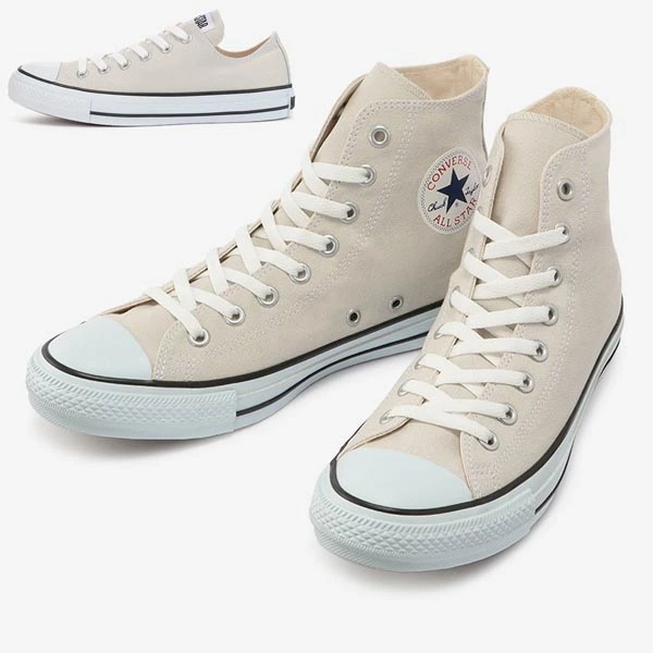ライトグレー オールスター カラーズ ハイカット ローカット メンズレディース CANVAS HI OX スニーカー 4,950円