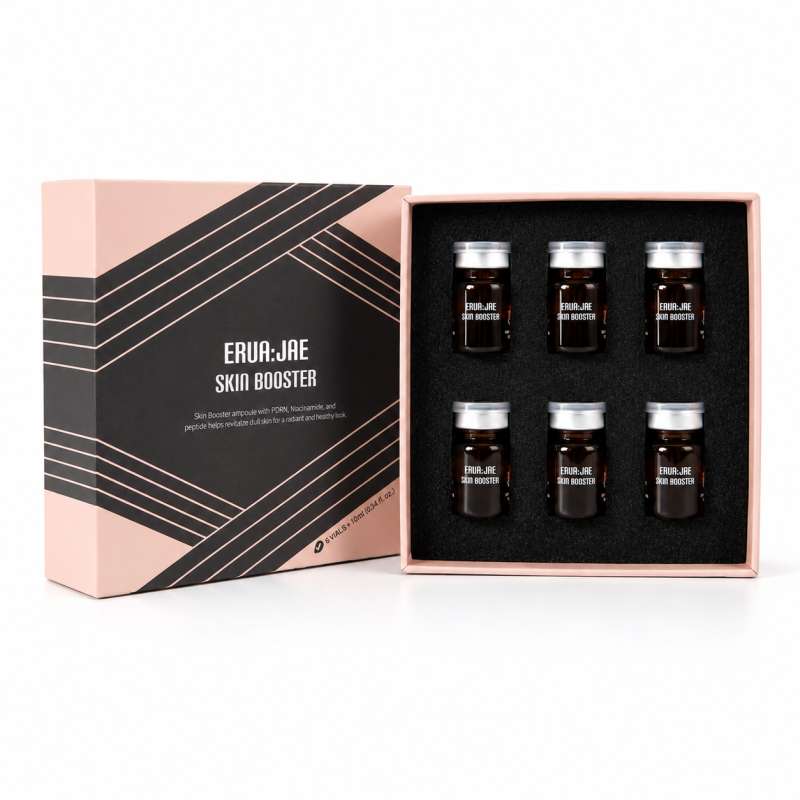 【PDRN配合】スキンブースター アンプル 6ml×6本 ヒアルロン酸 グルタチオン 韓国美容液 集中保湿 エイジングケア年齢に応じたケア