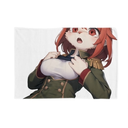 【文字入れ可能受注生産】ハムスターの女の子　シャーロット ブランケット