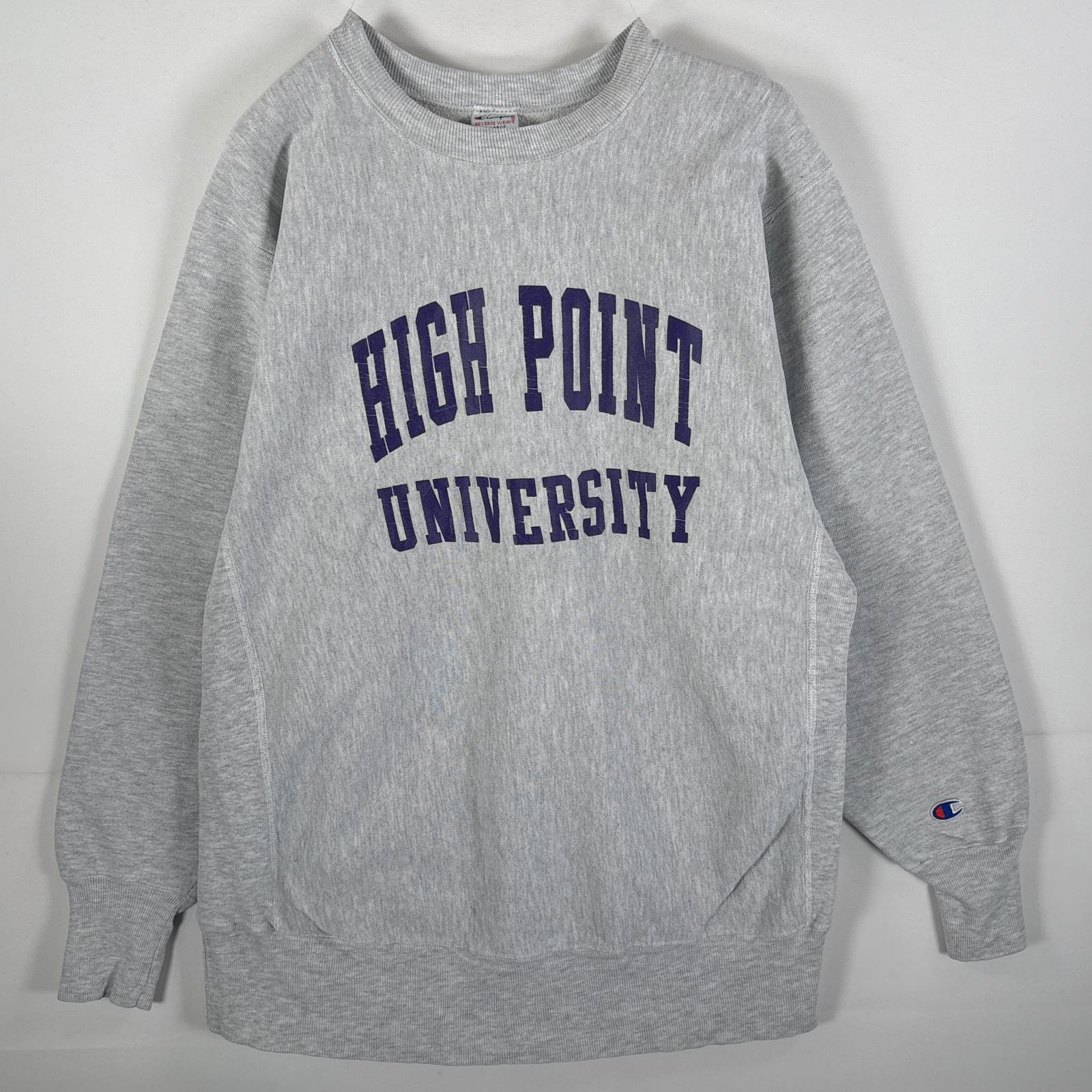 古着 90s/90年代 スウェット リバースウィーブ ワッペンロゴ ビッグサイズ XーLarge グレー メンズ