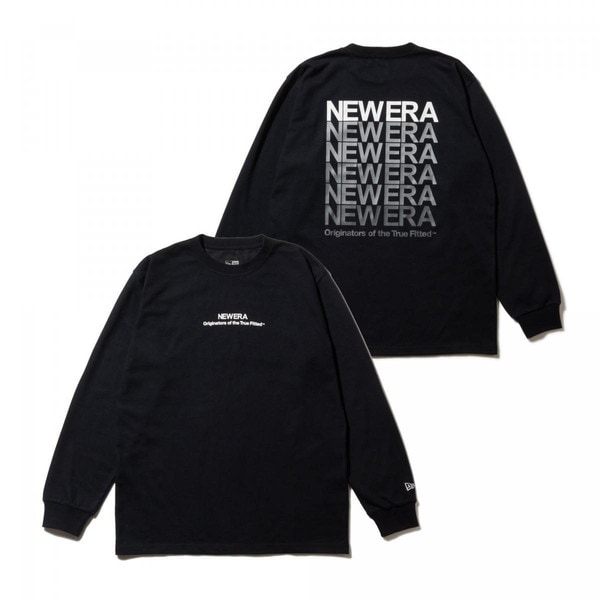 NEWERA ニューエラ 長袖 パフォーマンス Tシャツ Wordmark Logo ブラック レギュラーフィット 14324675