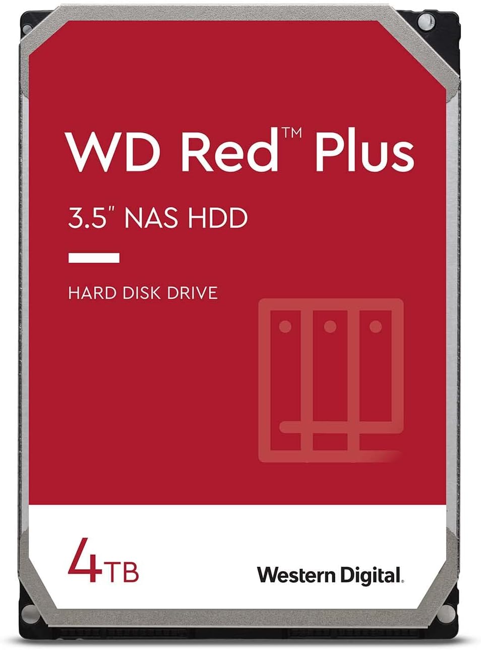 Western Digital ウエスタンデジタル WD Red Plus 内蔵 HDD ハードディスク 4TB CMR 3.5インチ SATA 5400rpm キャッシュ256MB NAS