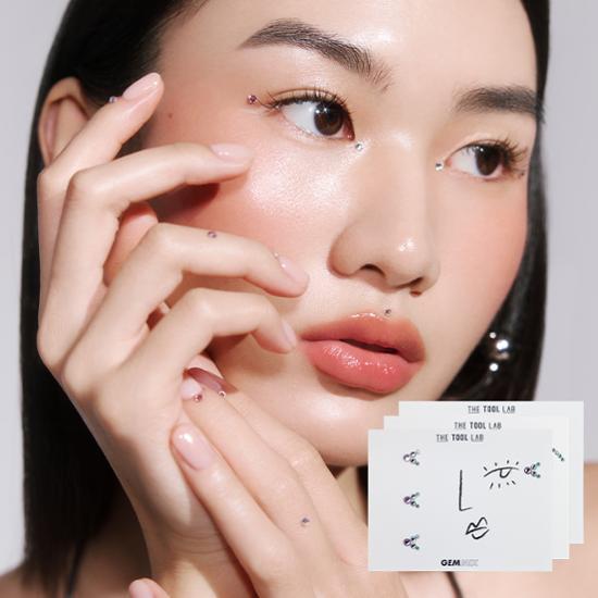 デトゥールラブ　ジェムミックス(フェイス クリスタル ステッカー 3種 セット)