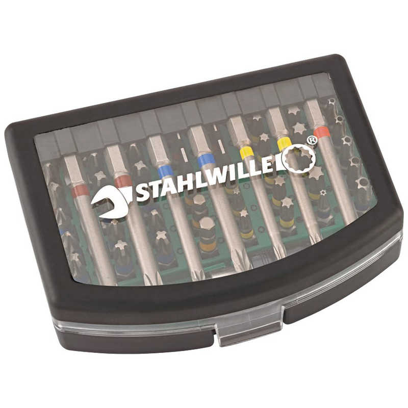 STAHLWILLE　56点組 差込角1/4HEX ビットセット ケース付　1206