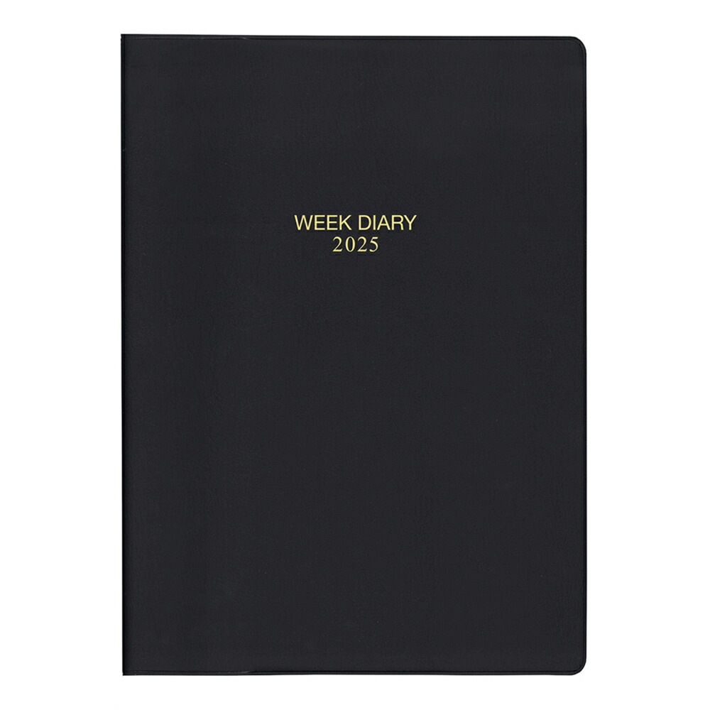 （まとめ買い）コレクト 手帳 2025年 ウィークダイアリー 見開き1週間レフト式 A4 ワイヤリングとじ 差込表紙 D-463 [x3]