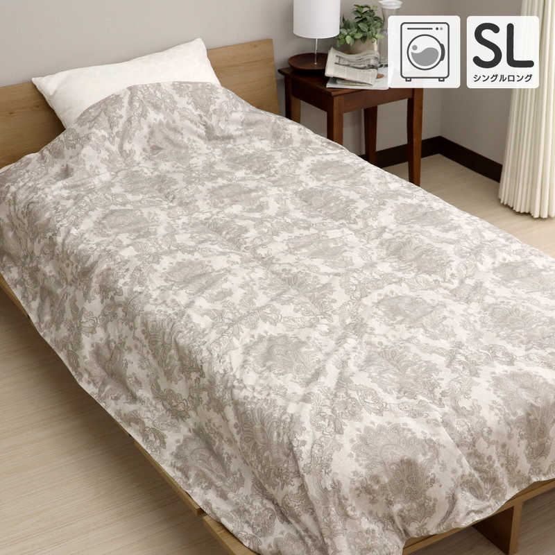 大宗　西川 ウォッシャブル ダウンケット ペイズリー グレー シングル(150×210cm)　963242/GY 5,621円