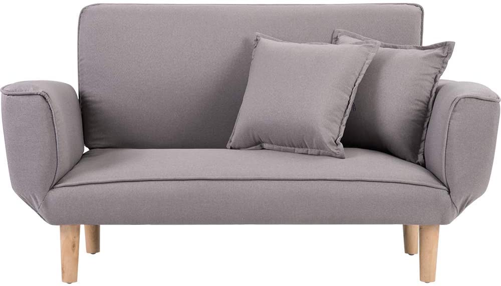 【173】ソファ 幅106 ソファ ソファ- クッション付 軽量 コンパクト 2人掛け 一人暮らし ベッド ソファ