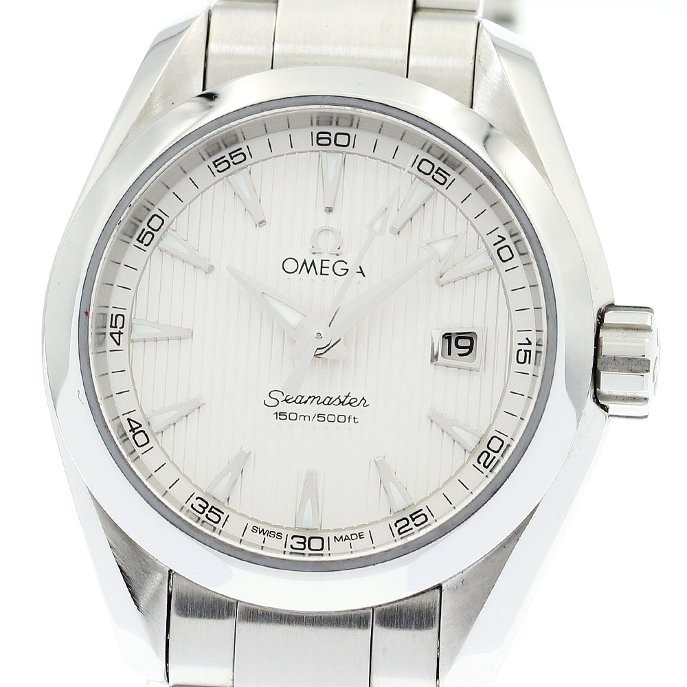 オメガ OMEGA 231.10.30.61.02.001 シーマスター アクアテラ デイト クォーツ レディース 美品 _871376【中古】