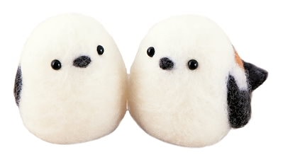 他サイト： ハマナカ(HAMANAKA) Hamanaka ハマナカ 羊毛フェルトキット 『ニードルフェルトでつくるどうぶつたち シマエナガ H441-602』の商品画像