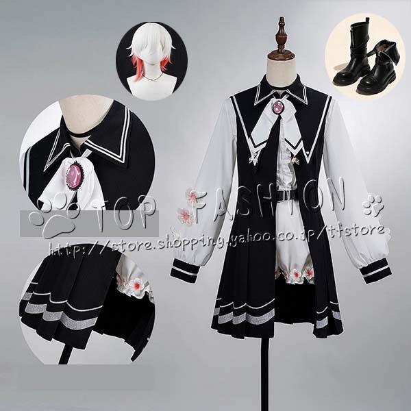 魔法少女ノ魔女裁判 風 サクラバ エマ 桜羽エマ コスプレ 衣装 ウィッグ 靴 変装 仮装 コスチューム アニメ cosplay イベント