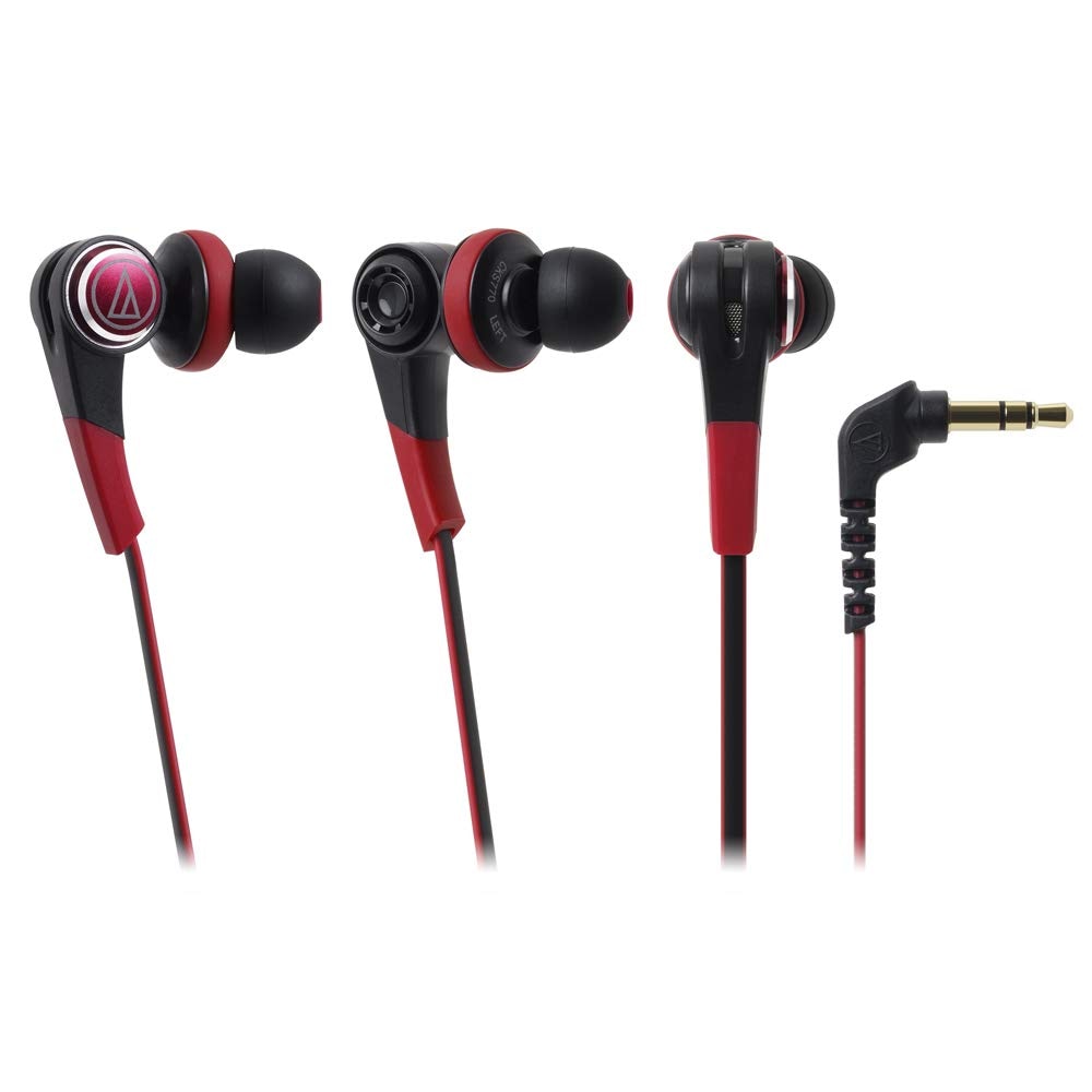 オーディオテクニカ SOLID BASS インナーイヤーヘッドホン レッド ATH-CKS770 RD