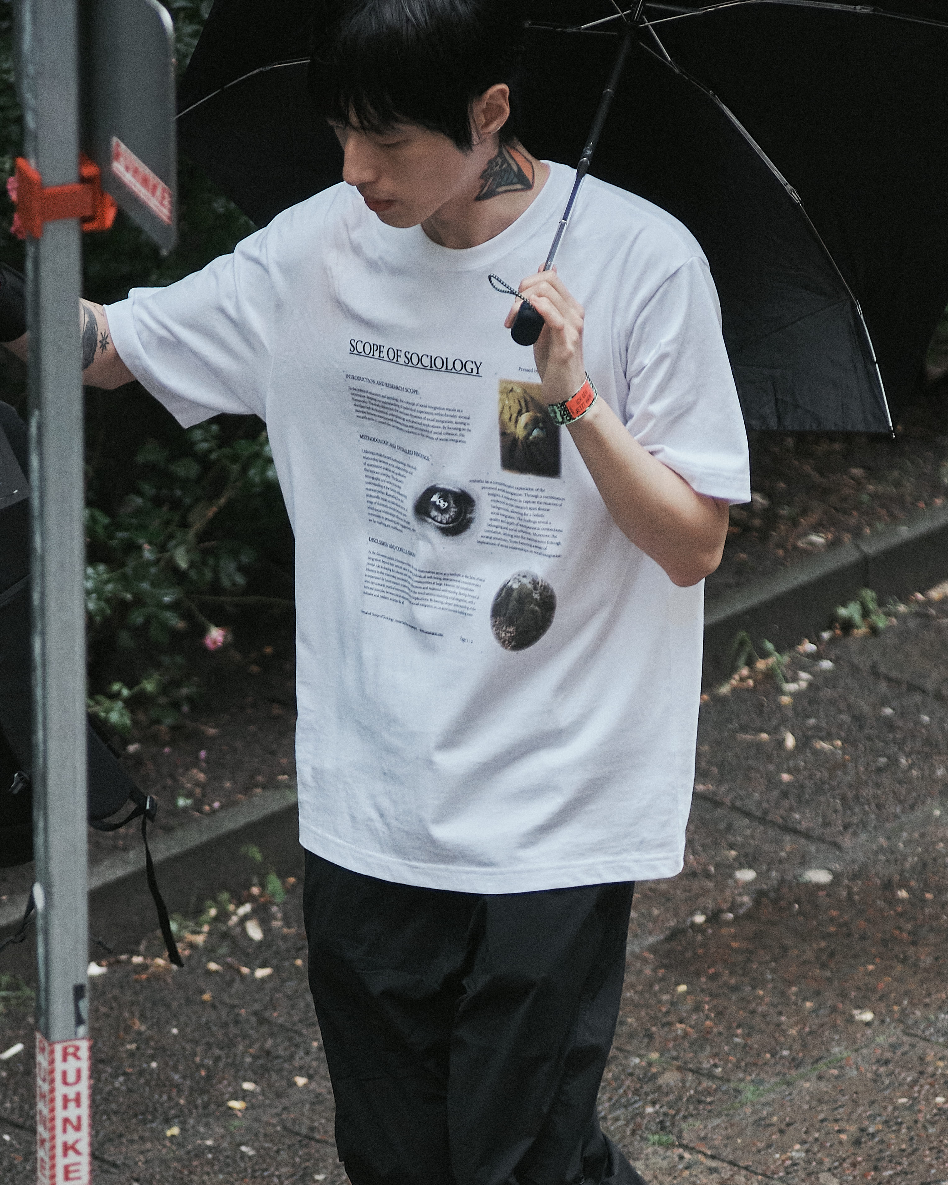 【SANSANGEAR】 SCOPE THESIS T-SHIRT : WHITE