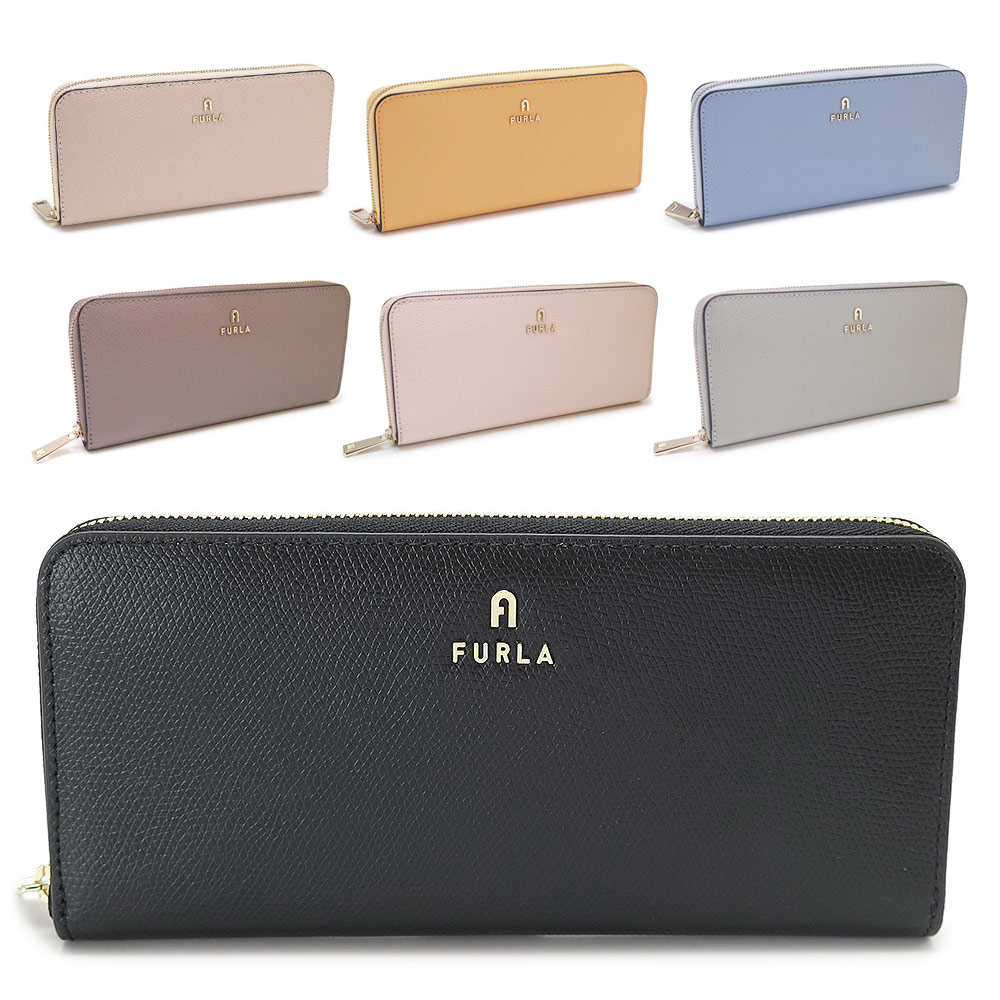 長財布 レディース カメリア ジップアラウンド L ラウンドファスナー レザー 単色 バイカラー WP00313 ARE000 2025年秋冬新作