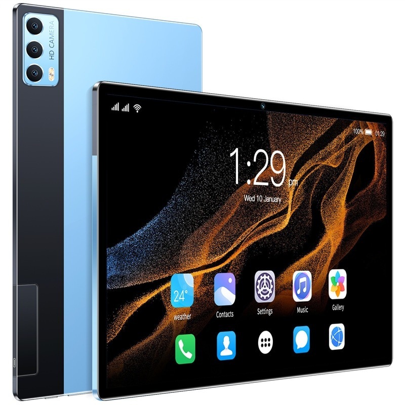 10.1インチタブレットproスクリーンデュアルカードデュアル5G通話ゲームHD Android 12 Wifi Bluetooth 5.0デュアルカードSIM GPS 12GB+512Gメモリ