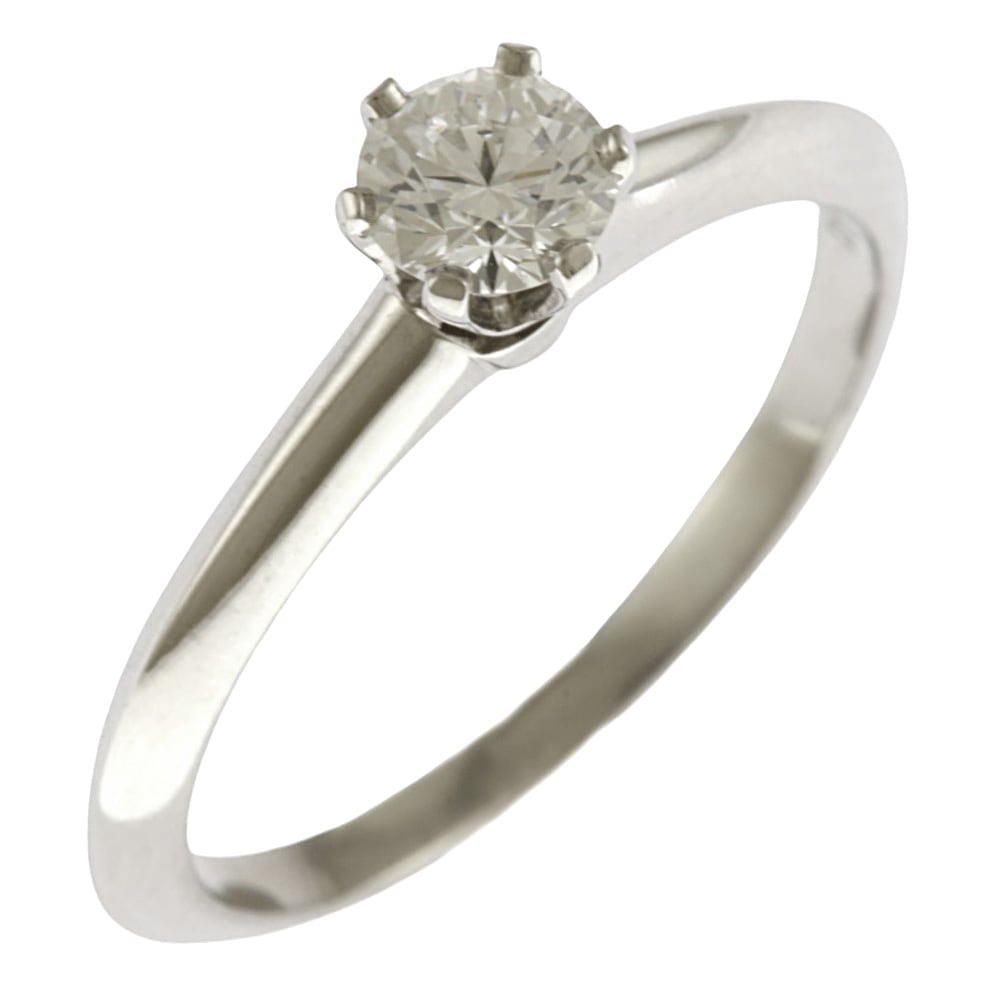ティファニー ソリティア リング 指輪 10号 Pt950プラチナ ダイヤモンド TIFFANY&Co. 中古