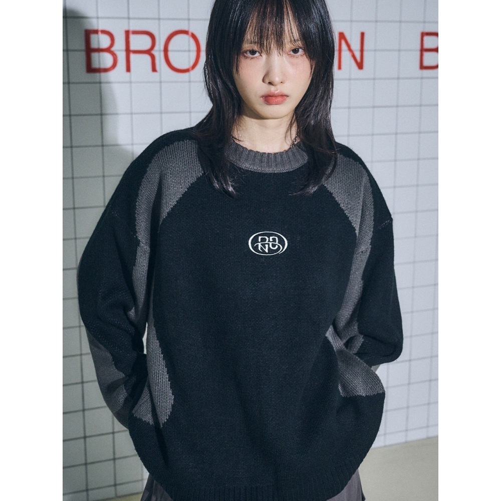 CPGN CP エンブレムエンブレムエンブロイダリープルオーバーブラック