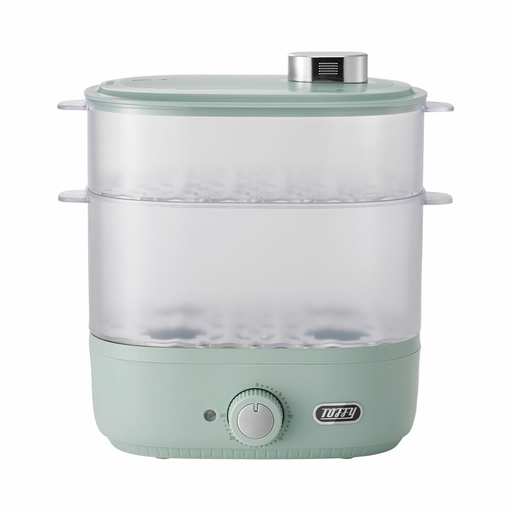 コンパクトフードスチーマー 電気蒸し器 せいろ 蒸篭 蒸し料理 ゆで卵 蒸し野菜 コンパクト 家電