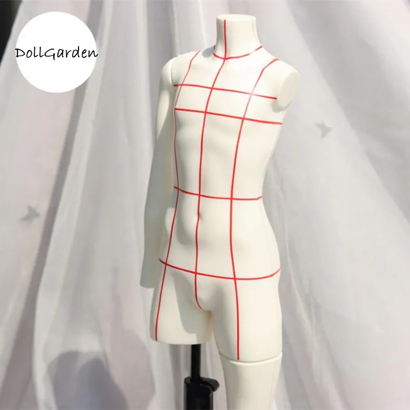 BJD 1/4 男 ドール服シザリングスタンド 針刺し可能 MSD男の子サイズドール対応 縫製 ディスプレイ トルソー 球体関節人形服縫製用ソフトマネキン
