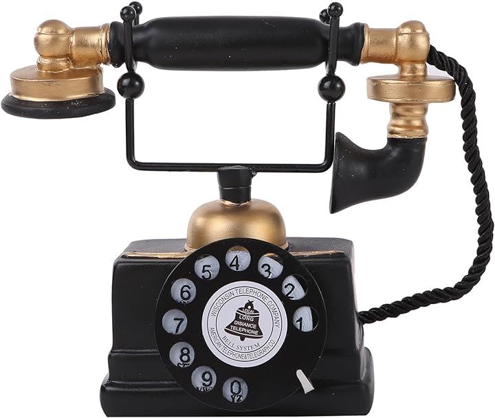 Qoo10] アンティーク電話機 レトロ 黒電話 雑貨 : 家具・インテリア
