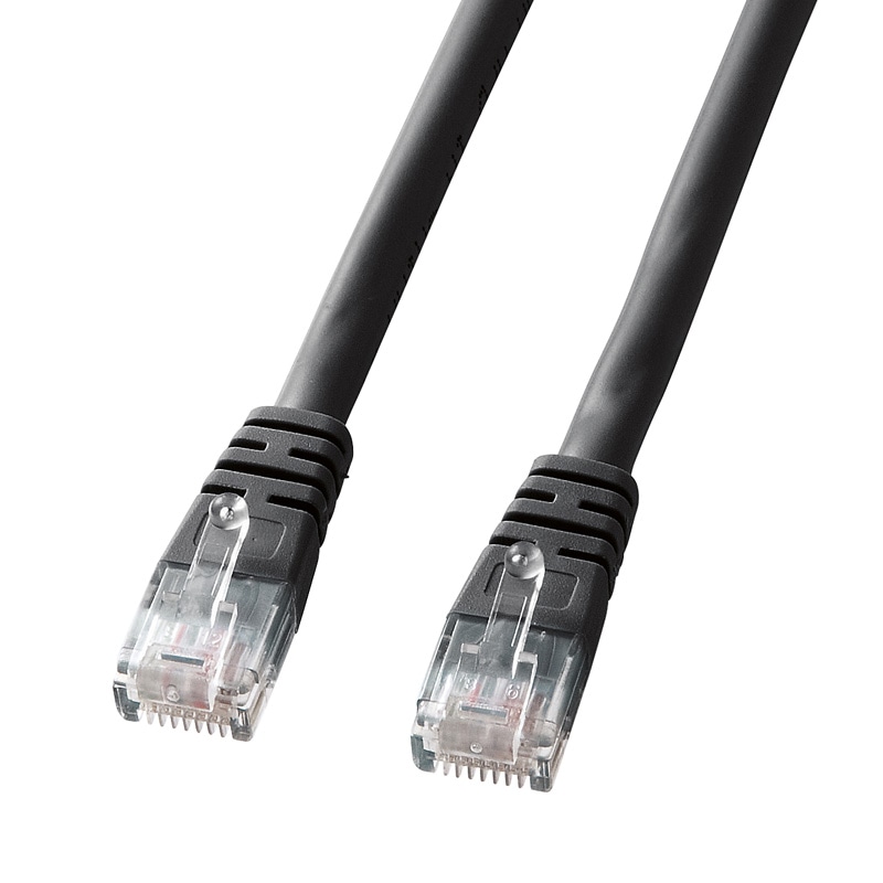 （まとめ買い）エンハンスドカテゴリ5単線LANケーブル 10m ブラック KB-T5T-10BKN [x3]