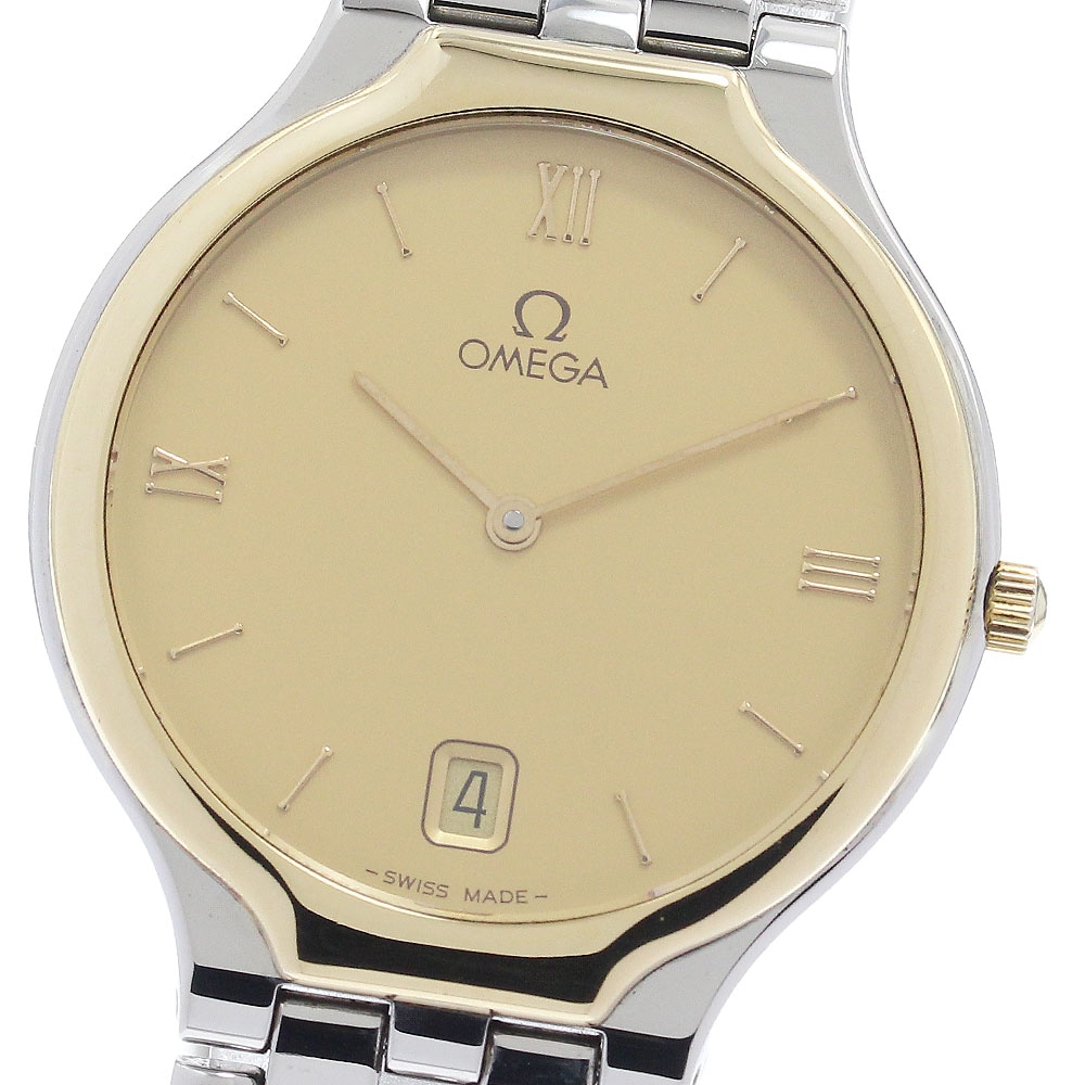 オメガ OMEGA デビル デイト YGベゼル クォーツ メンズ _958078【中古】