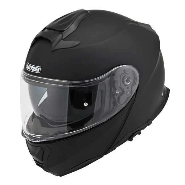 D61127 バイク ヘルメット システム SG規格 高強度ABS フリップアップ ピンロックシート付属 インナーバイザー スピーカーホール装備 DN-010BT マットブラック S 55-56cm