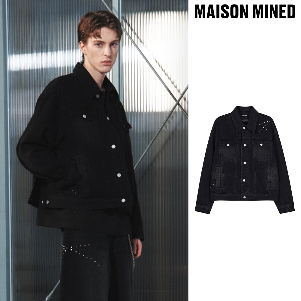 【MAISON MINED】 SCATTER STUD DENIM TRUCKER