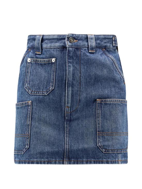 GIVENCHY Women Mini Skirts BW410P517B 420 MEDIUM BLUE