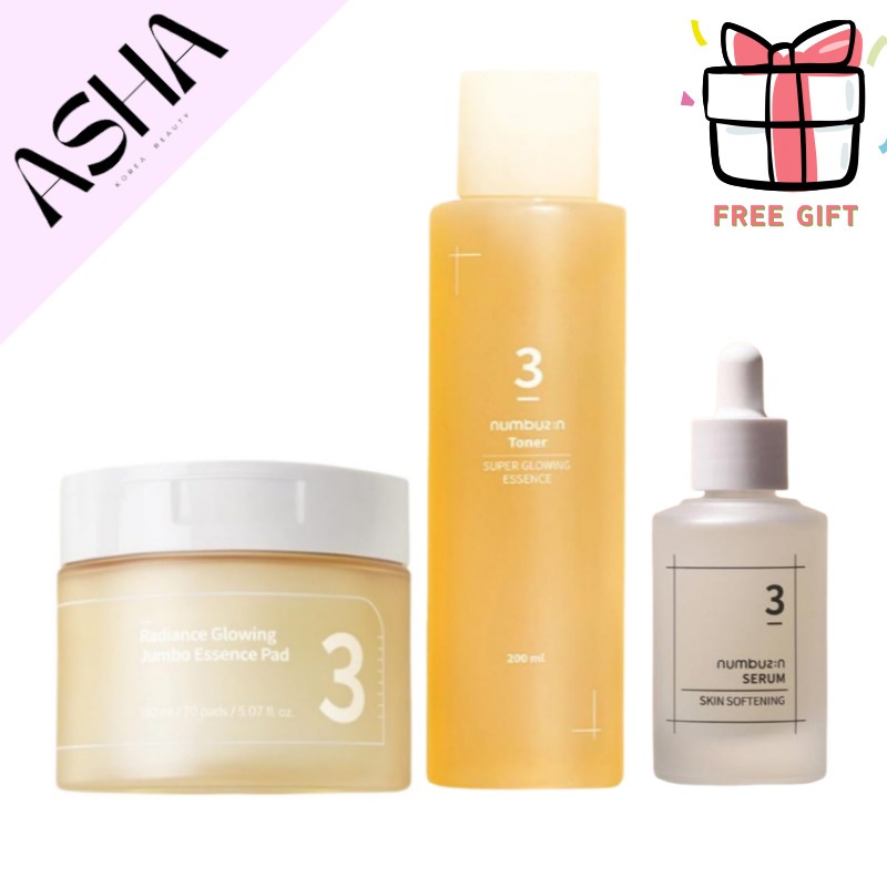 3番 澄んだ結光 エッセンス ジャンボパッド 70枚+3番 結果たっぷり エッセンス トナー 200ml+3番 すべすべキメケアセラム, 50mL