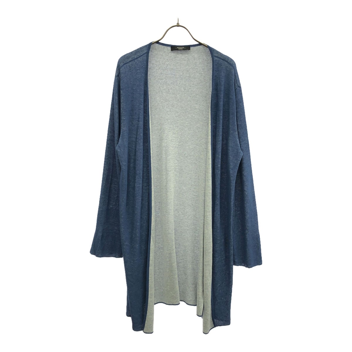 WEEKENDS ウィークエンド 長袖 ロング ニットカーディガン L ブルー MaxMara レディース 古着