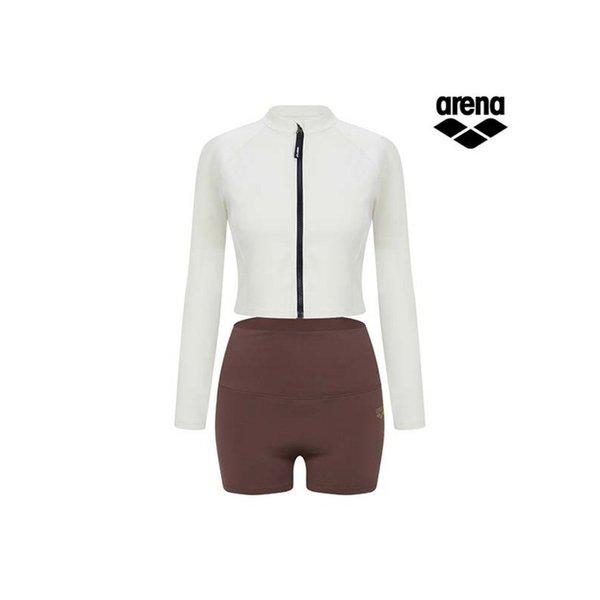 アリスレジャージップアップラッシュガードセットA4BL1PS04BEG