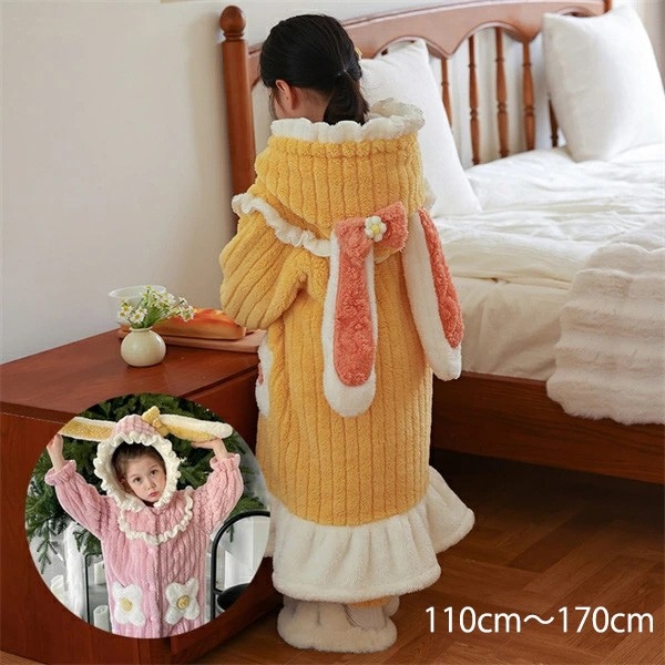 パジャマ キッズ 女の子 冬 長袖ルームウェア 冬用 子供 パジャマ キッズ ロンパース オールインワン オーバーオール 子供服 女の子 着る毛布 もこもこ 長袖 ジュニア ナイトウェア コーラルフリ