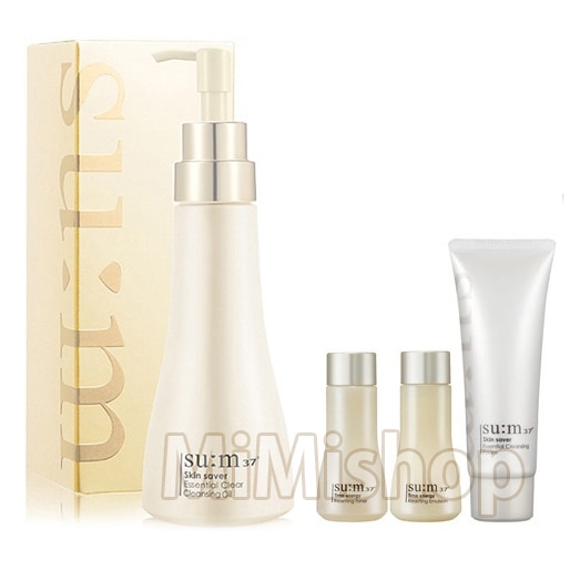 スキン セイバー エッセンシャル クリア クレンジング オイル 400ml 大容量／企画セット／サンプル3点付き／メイク落とし