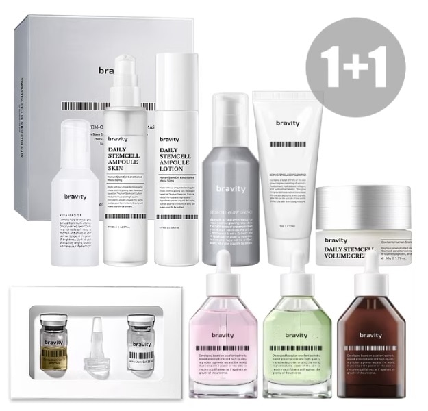 [公式]1+1 スキンケアセット 40%OFF/幹細胞×輝き肌セット/ラッキーボックス/福袋 5,100円