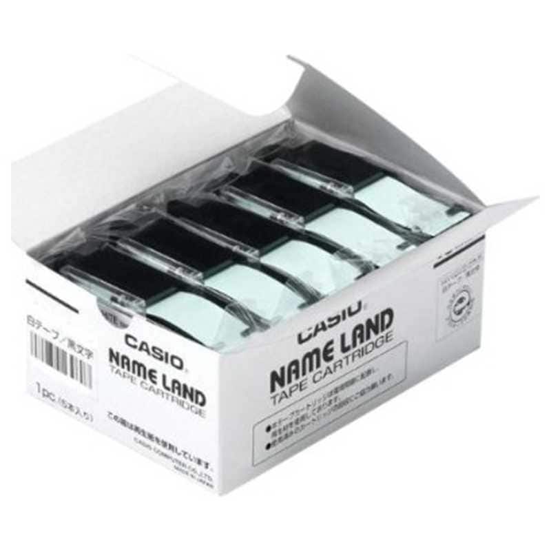 カシオ　CASIO　ネームランド スタンダードテープ(白テープ/黒文字/24mm幅5本入)　XR-24WE-5P-E