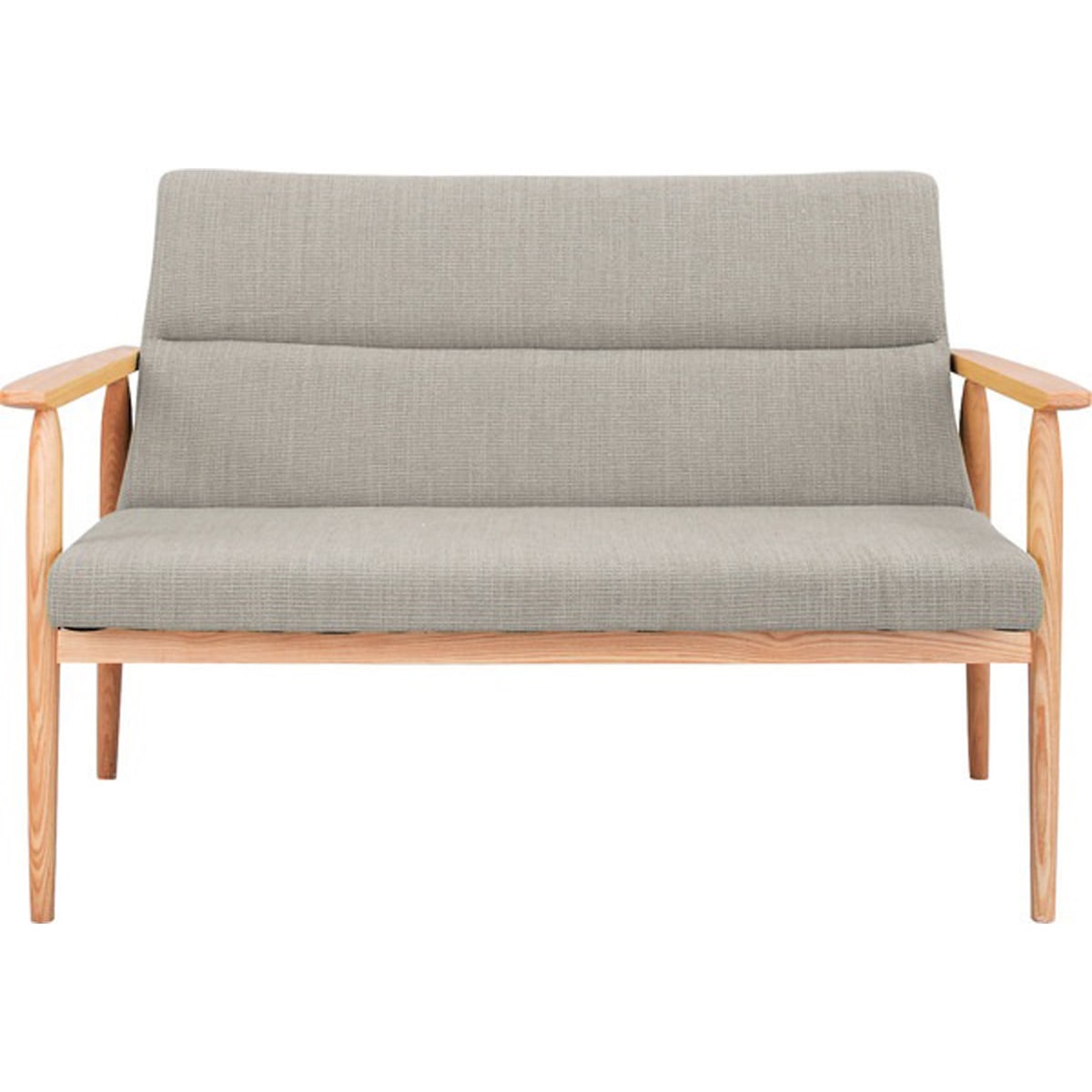 リズ ソファ 天然木 アッシュ ウレタン塗装 ポリエステル コットン