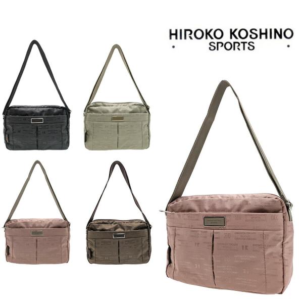 【クリックポスト/時間指定不可】【HIROKO KOSHINO SPORTS】 hld33 ショルダーバッグ 斜め掛け かばん ブラック 使いやすい レディース ギフト 母の日 敬老の日