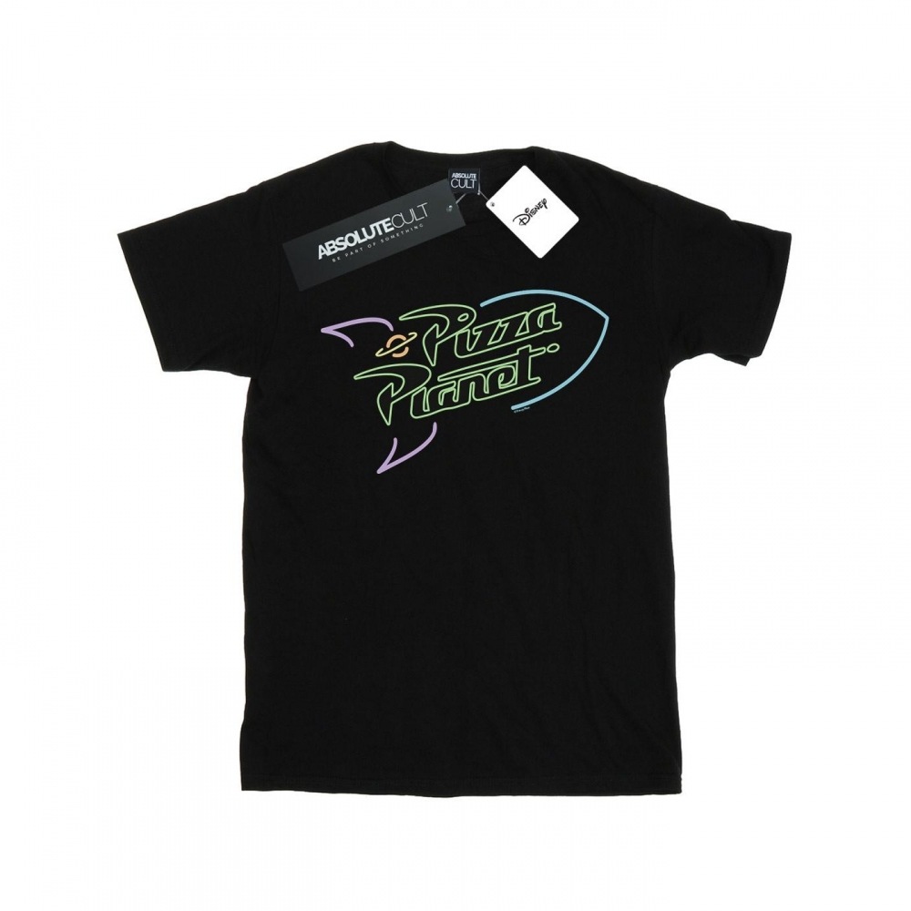 (英国より直送) Disney メンズトイストーリーネオンピザプラネット Tシャツ