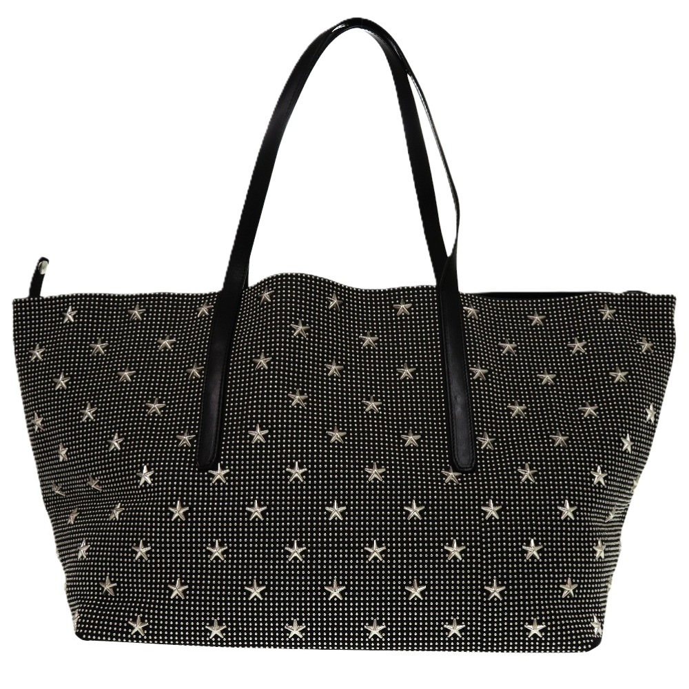 美品 スタースタッズ トートバッグ レザー/レザー ブラック 0318【中古】 メンズ 49,800円