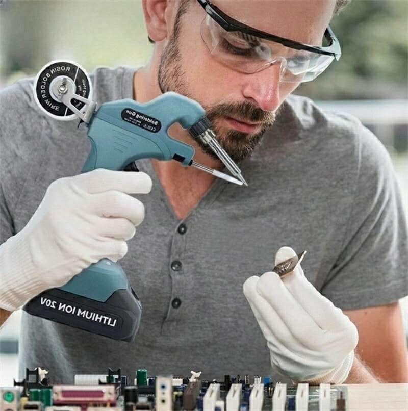 充電式 コードレスはんだごて 充電式 コードレス ハンダゴテマキタ18Vバッテリーを対応 75W 溶接はんだ ご 急速加熱デジタル可変温 200-460C電子作業 電気DIY用 家電修理 溶接工具【