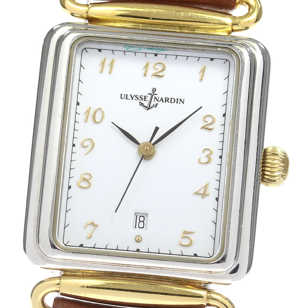 訳あり ユリス・ナルダン Ulysse Nardin 184-44 ミケランジェロ デイト 自動巻き メンズ _825371【中古】