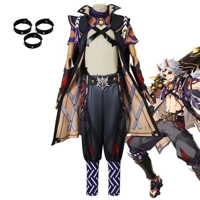 元神荒滝一斗cos服セットコスプレ衣装男フルセット